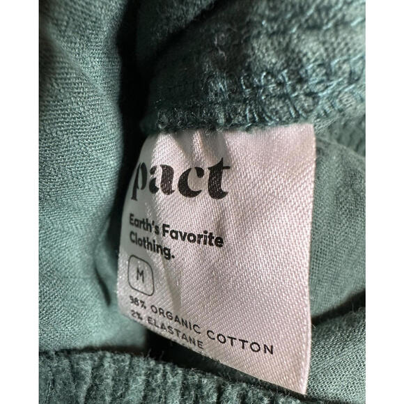 Pact Womens M Green Organic Cotton Corduroy High Rise Straight Leg - Picture 7 of 8